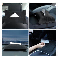 อุปกรณ์เสริมในรถยนต์ Tesla Tissue สำหรับรุ่น3 S X รุ่น Y 2022 Armrest Tissue Case Organizer อุปกรณ์ตกแต่งภายในรถยนต์