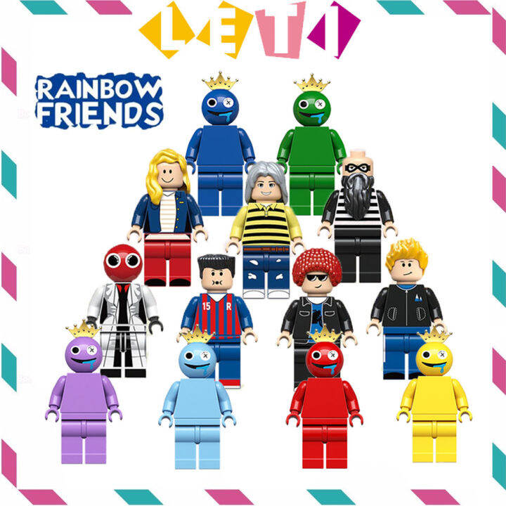 Rainbow Friends Minifigures Building Block Robloxs Assembled