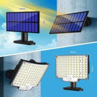 Solar Light Outdoor 106/228/318 LED Super Bright Motion Sensor Solar Strong Power LED Garden Wall Lamp IP65 Waterproof Working