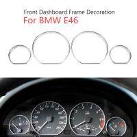 For BMW Chrome Gauge Dash Dial Rings Bezel Trim Speedometer AC for BMW E46 M M3 Car Circle Styling Cover Car Accessories