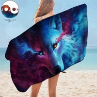 Where Light And Dark Meet by JoJoesArt Bath Towel for Bathroom Wolf 3D Microfiber Beach Towel Wolves Eye Shower Towel serviette