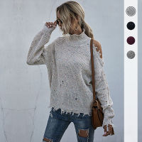 Fast Shipping Cross -Border European And American Loose Off -The -Shoulder Long Sleeves -Sleeved Autumn Clothes