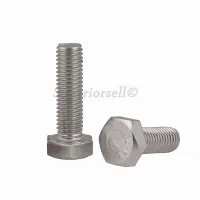 M3 M4 M5 Fully Thread Hexagon Head Set Screws A4 316 Stainless Steel Bolts