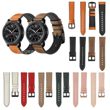 22mm Luxury Leather Nylon Watch Band Strap For Samsung Gear S3 Classic  Frontier