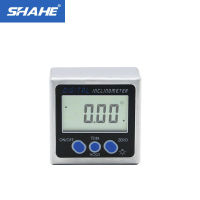 SHAHE อลูมิเนียมอัลลอยด์ไม้โปรแทรกเตอร์ดิจิตอล Inclinometer Electronic Bevel Inclinometer พร้อมแม่เหล็ก Light Digital Angle Gauge