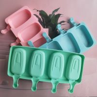 【cw】 Silicone Mold Molds With Wood Stick Cakesicles Dessert Homemade Popsicle Mould