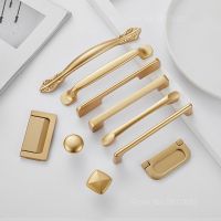 Drawer Cupboard Handle European Fashion Aluminum Square U Type Furniture Wardrobe Pull Gold Cabinet Kitchen Knob Hardware