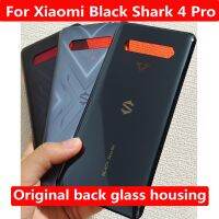 ฝาปิดช่องซองเก็บแบตเตอรีหลังแบบดั้งเดิมเหมาะสำหรับ Xiaomi Black Shark 4 Pro เคสด้านหลังฝาหม้อแบบแก้วโทรศัพท์ Blackshark 4กรอบ Chassic