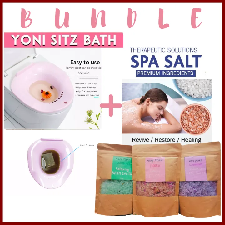 HIGH QUALITY Convenient & Sanitary (Yoni Steam Seat + Epsom Salt) Foot