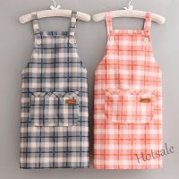 【hot sale】™ D13 Household Kitchen Apron Women Summer Thin Style Breathable Cotton Cloth Korean Version Fashion Work Japanese Clothes