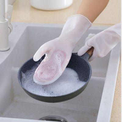 Silicone Cleaning Gloves Multifunction Magic Silicone Dish Washing Gloves For Kitchen Household Silicone Washing Safety Gloves