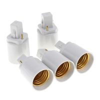 5X ABS G24 Bianco LED A E27 Presa Adattatore Alogena CFL Lampadina Base Convertitore Adore 2Pin 85-265V 2020