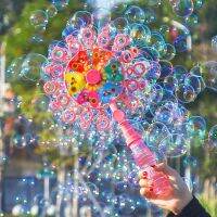 ✸ Outdoor Rotating Colorful Windmill Bubble Machine New Year Outdoor Girl Photo Props