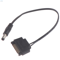 Deng 1PC SATA MALE TO DC 5.5*2.1mm 12V แหล่งจ่ายไฟ SATA TO DC CABLE 20cm