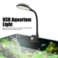 [Zeberdany] USB โคมไฟตู้ปลา COB Chip ความสว่างสูง360องศาคลิปหมุนบน Mini LED Aquarium Light พร้อมปุ่มสวิทช์ ZD