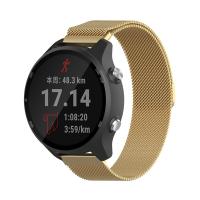 สายนาฬิกาข้อมือเหล็กกล้าไร้สนิมกีฬา20มม. สำหรับ Garmin Forerunner 245 245ม. สายรัดข้อมืออัจฉริยะสายนาฬิกาข้อมือวงอัจฉริยะ Vivoactive3 645หลากสี