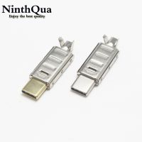 1/2/5set USB Type-C 2.0 Solder Pcb Connector 24Pin Usb Port Usb C Male Plug Connector With Long Metal Housing Cover