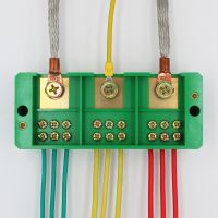 ►❀♤ Terminal Rows Three-phase 3 in 9 Out Junction Distribution Box Wire Connector Shunt Box Retardant Metering Cabinet
