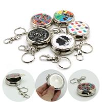 Portable Iron Ashtray Ashtry Mini Portable Car Ashtray Rolling Tray Creative Round Tinplate Pocket Holder Ashtray