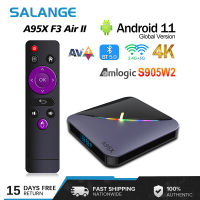 Salange A95X F3 Air II สมาร์ททีวีกล่อง Android11 Amlogic S905W2 RGB BT5.0 AV1 3D 2.4G และ 5G Wifi 4K HDR Media Player ชุดกล่องด้านบน PK Tanix W2