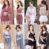 Bikini3ชิ้น ฟรีไซด์ งานไอจี งานลูกคุณ  แบบกระโปรง S m l ใส่นะคะ มี 4 สี