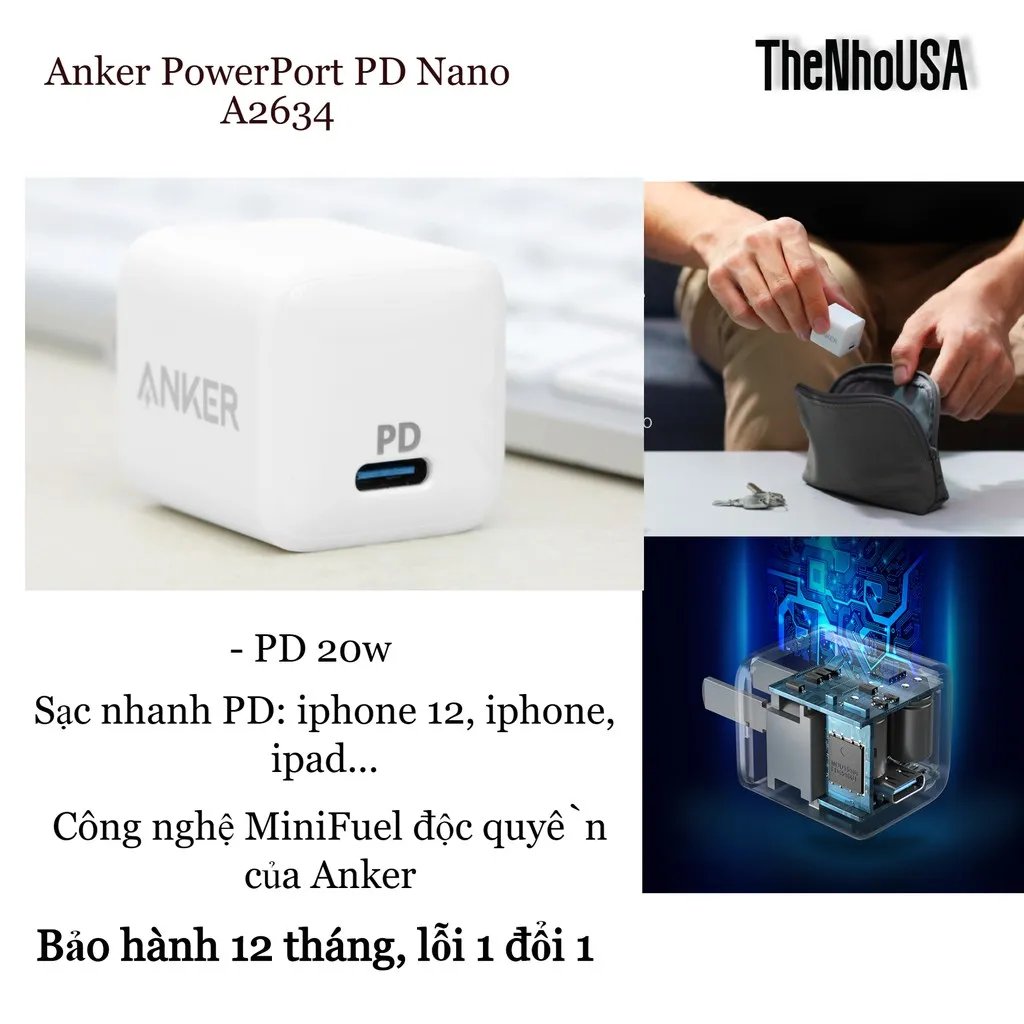人気ショップが最安値挑戦！】 Anker PowerPort III Nano 20W White A2633N24 sakcc.ca