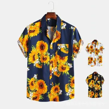 Anime Monkey D Luffy Cosplay Costume Sunflower Print Short Sleeve Shirt For  Men Hawaiian Tee Overshirt Casual Summer Beach Tops