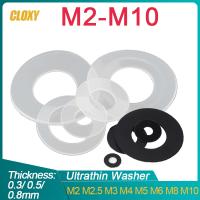 【LZ】✟  Washer de plástico ultraultra junta anel plano preto branco seal m2 m m3 m m m m m 100 50 100 peças