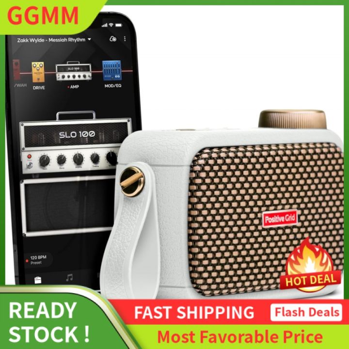 Positive Grid Spark GO 5W Ultra-Portable Smart Guitar Amp, Headphone Amp &  Bluetooth Speaker with Smart App for Electric Guitar, Acoustic or Bass