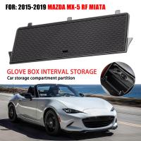 【Xiaofeitian อุปกรณ์ประดับยนต์】 สำหรับ Mazda MX-5 RF MIATA 2019คอนโซลกลางรถที่เก็บถุงมือกล่องจัดเก็บ ABS อุปกรณ์เสริมพลาสติก