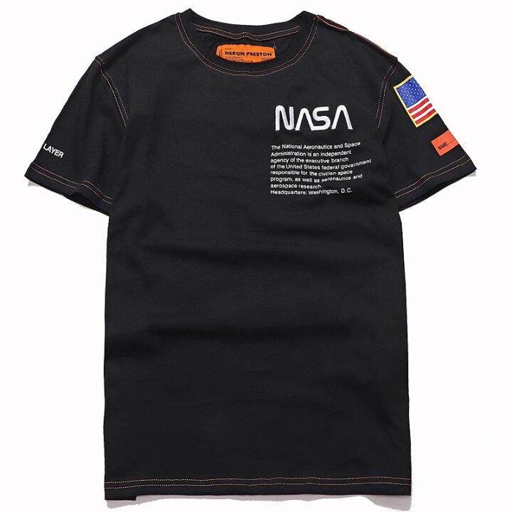 พร้อมสต็อกผลิตภัณฑ์ใหม่-heron-preston-x-nasa-สตรีทพื้นที่แบบอินเทรนด์เสื้อยืดเสื้อยืดฤดูร้อน-m-xl