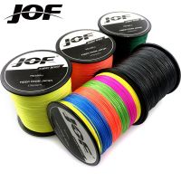 100M 300M 500M 1000M สายแบรนด์ X4 JOF ญี่ปุ่น Multifilament 100% PE สายถัก Braided 10LB To 80LB 9สี