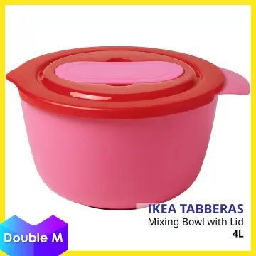 VISPAD Mixing bowl, set of 2, red - IKEA