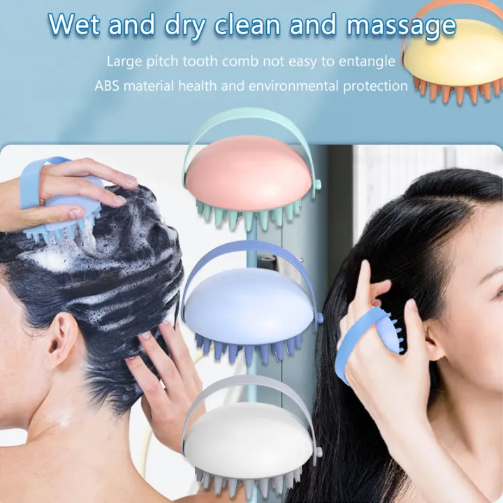 Silicone Hair Scalp Massage Shampoo Brush Head Anti Dandruff Cleaning  Haircare Brush Comb Tool Improve Blood Circulation | Lazada PH