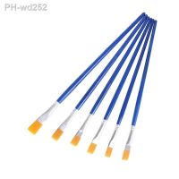 6Pcs/Pack Drawing Art Supplies Oil Painting Brushes Multipurpose Nylon Paint Gouache Tool Flat Pointed Brushes Pen Nice Gift