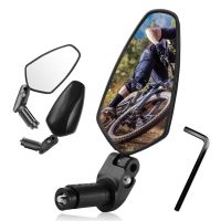 Bicycle Rearview Mirror Adjustable Foldable HD Large Viewing Angle Mountain Bike Rear View Mirror Modified Parts