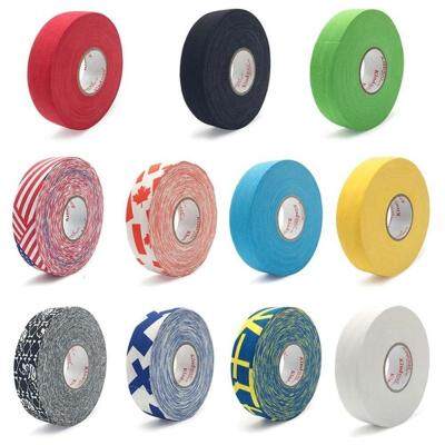 2.5mm Hockey Stick Tape Colorful Sport Safety Cotton Cloth Enhances Ice Field Hockey Badminton Golf Tape DIY Bundling Clubs Tape Towels