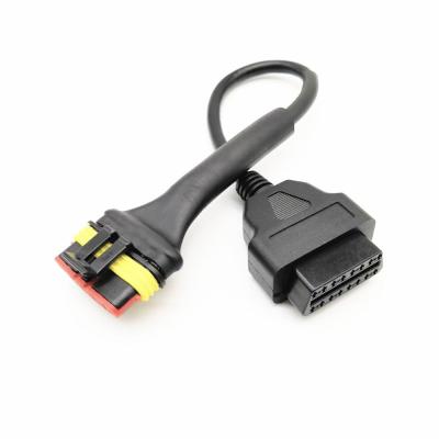BNL-Benelli 6 pin connector OBD II K-LineL-Line diagnostic harness electronic cable of BNL motorcycle