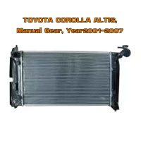 หม้อน้ำ TOYOTA ALTIS หม้อน้ำรถยนต์ อัลติส โฉมแรก O.E.M โออีเอ็ม(พลาสติก+อลูมิเนียม) ปี 2001-2007 เกียร์ธรรมดา (MT) TY37054BM