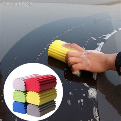 ☾☏ Car Cleaning Sponge Car Accessories Multi-function Strong Absorbent PVA Sponge Glass Window Duster Brush Car Cleaning Tool