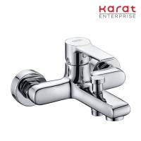 Karat Faucet ก๊อกผสมอ่างอาบน้ำแบบก้านโยกติดผนัง สำหรับฝักบัวสายอ่อน KF-18-720-50