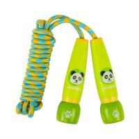 Tool Kids Fitness Tool Skipping Rope Cartoon Animal Adjustable Skipping Jump Rope with Wooden Handle Exercise