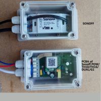 【▨】 Aflatoon Electronics ซองกันน้ำแยกกันน้ำ IP66กันน้ำสำหรับ Sonoff Basic/RF/คู่/Pow สำหรับไฟต้นคริสต์มาส