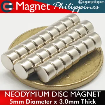 5mm dia x 1.5mm thick Small Neodymium Disk Magnet N35 Round