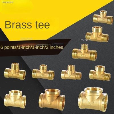 ☃☇ 1/8 1/4 3/8 1/2 BSP Tee Type Copper Fittings Water Oil Gas Adapter Pneumatic Plumbing Brass Pipe Fitting Male/Female Thread