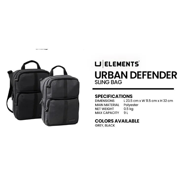 U Elements Urban Defender Anti-Theft Backpack