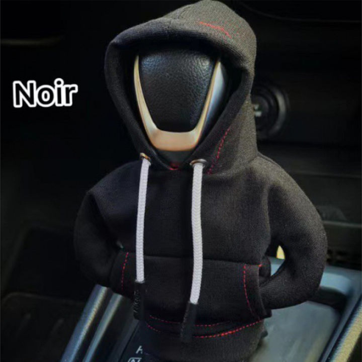 Car Gear Shift Hoodie Cover, Sweatshirt Auto Gear Shift Knob Cover Car  Shifter Hoodie Gear Shift Lever Knob Cover Car Interior Decoration for Most