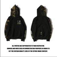 Trendy brand ape head x Undefeated joint new loose camouflage sleeve embroidery casual long-sleeved hooded sweater