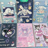 【Ready Stock】 □™♈ C13 Sanrio hello kitty Notepad Melody Gemini Book Cute Notebook Cartoon Coil Color Page Portable Notepad -WET