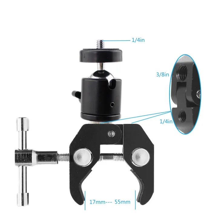 คอห่านยืดหยุ่นโมโนพอดขายึดกล้องโกโปรฮีโร่5-6-7-8-9-10-sjcam-dji-osmo-ชุดกล้องถ่ายภาพ-selfie-ติดสำหรับโทรศัพท์